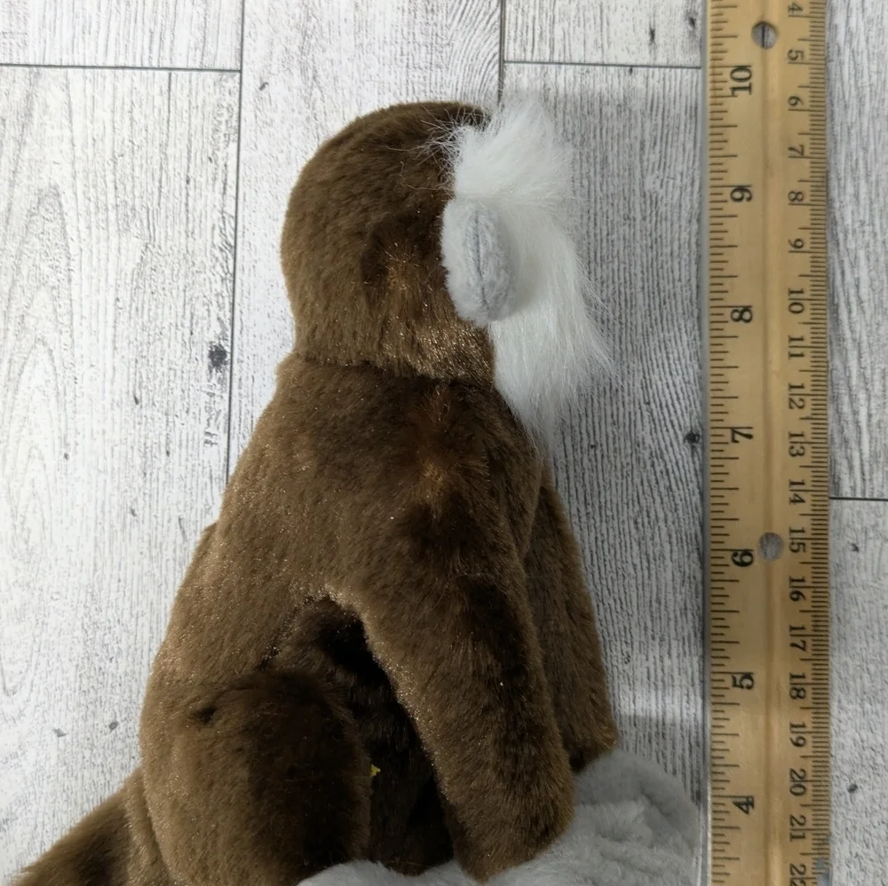 Ty Jungle Plush Monkey Toy - Brown and White